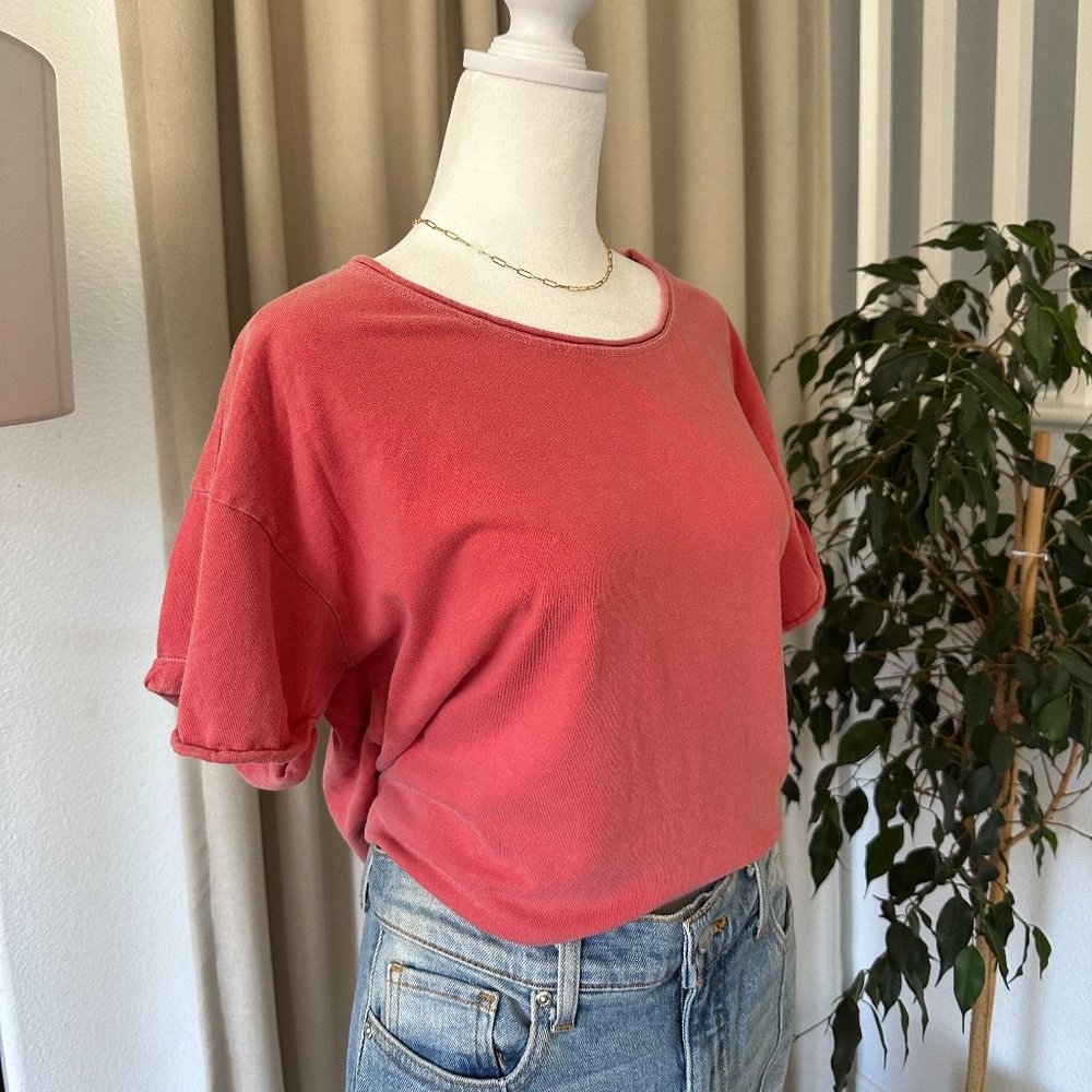 Joe's Jeans Women's Faded Red Tee SIZE: MEDIUM
